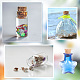 Delorigin 8 pièces 8 couleurs mini contenants de perles de bouteille en verre borosilicaté élevé BOTT-DR0001-01-7