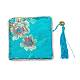 Chinese Brocade Tassel Zipper Jewelry Bag Gift Pouch ABAG-F005-05-2