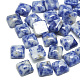 Cabochons de jaspe tache bleue naturelle X-G-T026-10x10-15-1