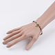 Bracelets extensibles avec perles en pierre précieuse naturelle BJEW-JB03543-4