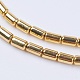 Electroplate Non-magnetic Synthetic Hematite Beads Strands G-F553-03A-G-3