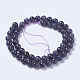 Chapelets de perles en cordiérite naturelle/Iolite/Dichroite G-F568-237-8mm-2