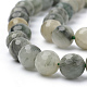 Chapelets de perles en jaspe verte naturelle de la ligne G-Q462-102-8mm-3