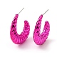 Boucles d'oreilles croissant en acrylique EJEW-P251-37-2