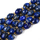 Natürlicher Lapislazuli Perlenstränge&nbsp;G-N342-35-8x6-10-2