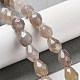 Chapelets de perles en agate grise naturelle G-P520-B08-01-2