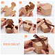 BENECREAT 42PCS Hexagon Kraft Paper Package Box with Ribbon CON-WH0084-46-5
