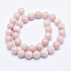 Chapelets de perles en opale rose naturelle G-E444-28-12mm-2