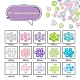 800Pcs 3 Style 5 Colors Transparent Acrylic Beads TACR-YW0001-45-2