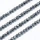 Perles d'hématite synthétique non magnétique synthétique brins G-J002-06F-1