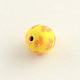 Handmade Flower Pattern Polymer Clay Beads CLAY-Q174-17-2