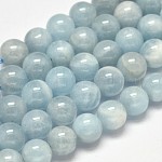 Ronds turquoises naturel perles brins, grade AB +, 8mm, Trou: 1mm, Environ 49 pcs/chapelet, 15.5 pouce