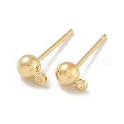 Латунные гвоздики серьги фурнитура KK-H503-29G-03