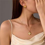 Серьги шпилька нержавеющая сталь DB8983-1