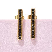 Серьги-гвоздики из нержавеющей стали 304 EJEW-F361-05G