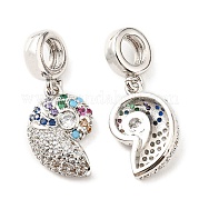 Подвески из латуни с микропаве из циркония KK-M247-19P
