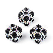 Ручной полимерной глины шариков Rhinestone CLAY-T022-03B