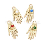 Кулоны из экологически чистой латуни с эмалью KK-D079-13G