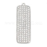 Латунные микро проложить кубического циркония подвески KK-L229-032P