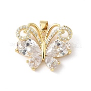 Латунные микро проложить кубического циркония подвески KK-L239-056G-02