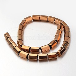 Electroplate non magnetici ematite sintetico fili di perline&nbsp;G-F300-38B-08