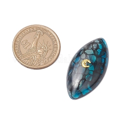 3 Stück 3 Stile gefärbte natürliche brasilianische Achat-Cabochons&nbsp;PALLOY-JF04017-03