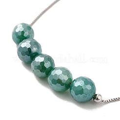 Braccialetti con cursore in argento sterling placcato rodio con 925 vero platino&nbsp;BJEW-P303-08P-03