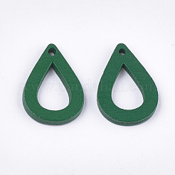 Pendentifs en bois de peuplier peint&nbsp;WOOD-T021-08F