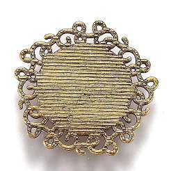 Hohle Retro-Plastikimitation Katzenauge Cabochons&nbsp;LS-KK-Z004-01B-AG