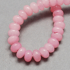 Natürliche weiße Jade Perlenstränge&nbsp;G-R169-8x5mm-M