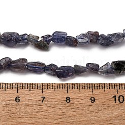 Brins de perles d'iolite / cordiérite / dichroite naturels&nbsp;G-I389-A34-01B