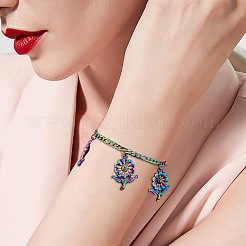 Supports de strass pendentif en alliage de couleur arc-en-ciel&nbsp;FIND-SZ0002-48