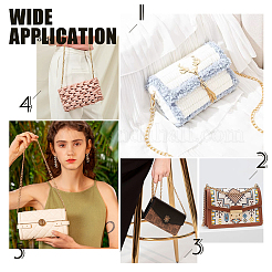 4 pièces 4 styles sangle de sac à chaîne en fer&nbsp;FIND-WR0001-22G