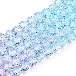 Chapelets de perles en verre transparente  &nbsp;GLAA-E036-07Q