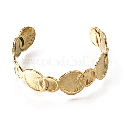 Braccialetti a polsino in acciaio inossidabile 304 per donna&nbsp;BJEW-T030-01G