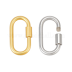2 Stück 2 Stile 925 Sterling Silber Karabinerverschlüsse&nbsp;STER-PH0004-50