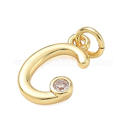 Messing micro pave klar zirkonia charme&nbsp;KK-D289-66G-C