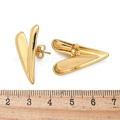 Orecchini a bottone in acciaio inossidabile 304&nbsp;EJEW-U047-19G