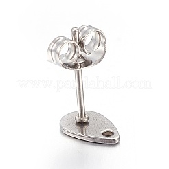 Accesorios para aretes de acero inoxidable 304 que no se deslustran&nbsp;X-STAS-L211-05A-P