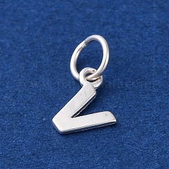 925 ciondolo a forma di lettera in argento sterling&nbsp;LS-STER-C012-01S-V