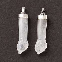 Pendentifs de cristal de quartz naturel&nbsp;G-K322-01B