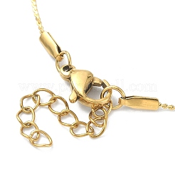 Tobillera de cadena serpentina de acero inoxidable 304 con revestimiento iónico (IP)&nbsp;LS-AJEW-D059-01G