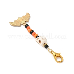 Decoraciones colgantes de esmalte de aleación de tema de halloween&nbsp;HJEW-MZ00286