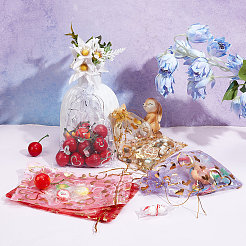100 pz. 5 sacchetti in organza con stampa a caldo&nbsp;OP-CP0001-03