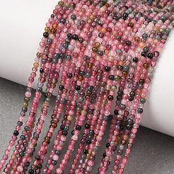 Fili di perle di tormalina multicolore naturale&nbsp;G-I289-05