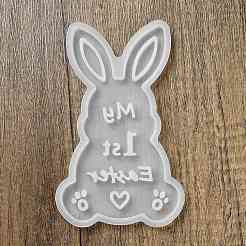 Ostermotiv Hase mit Wortmuster DIY Silikonformen für Tischlampe&nbsp;SIMO-G008-02B