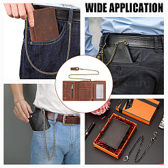 Portafogli da uomo in pelle di vacchetta&nbsp;ABAG-WH0040-08B