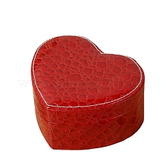 Scatole porta gioielli in pelle PU e velluto a forma di cuore&nbsp;PW-WGA7E89-01