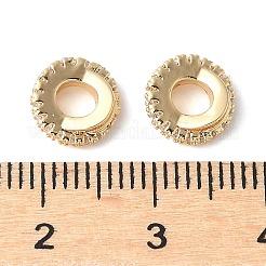 Perline distanziatori in zirconi cubici trasparenti in micro pavè di ottone&nbsp;KK-A253-19G