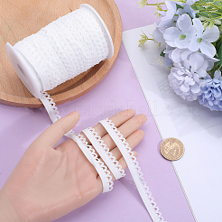Bordure en dentelle élastique picot en polyester de 25 m&nbsp;OCOR-GF0003-61B